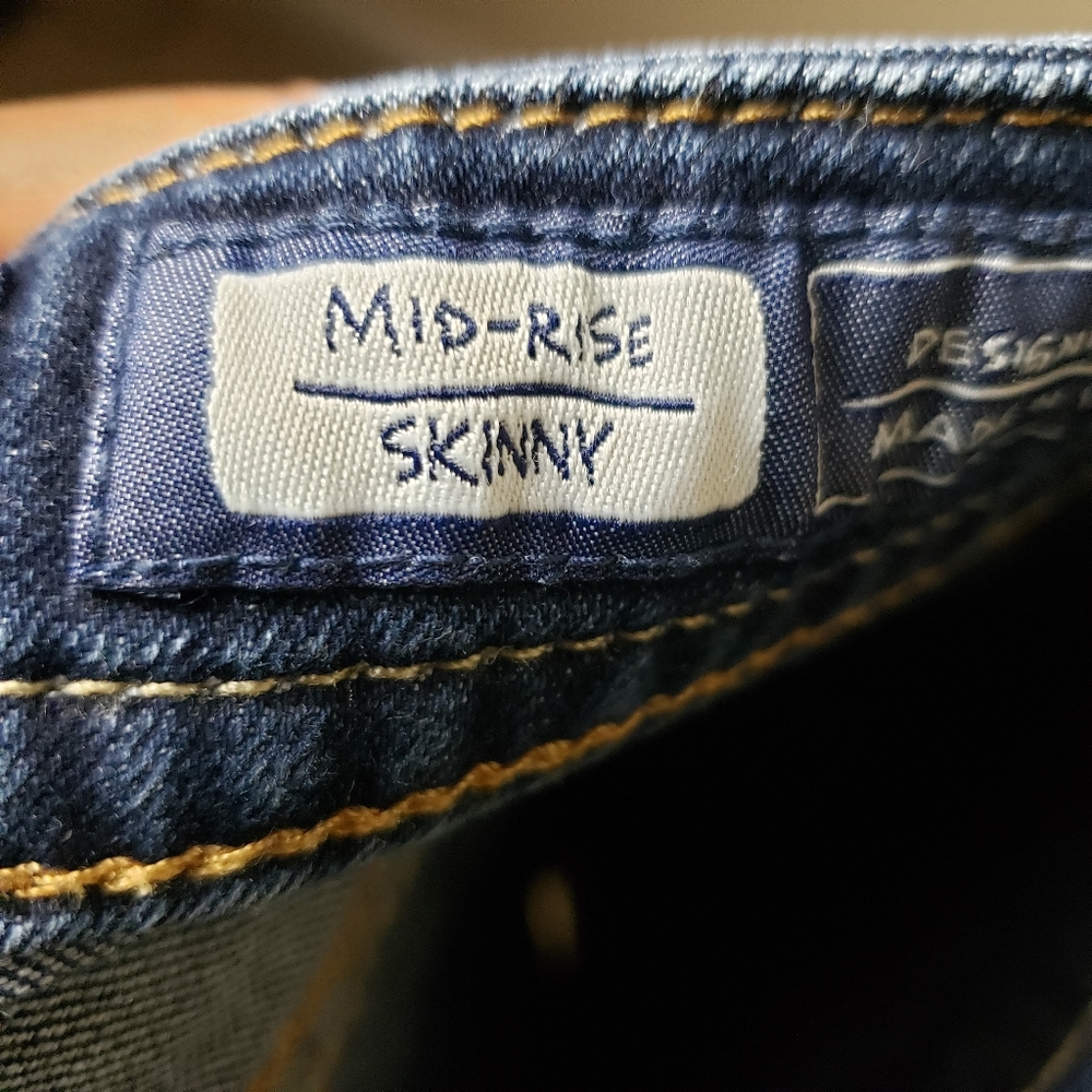 MISS ME Skinny Ankle Midrise Dark Wash Jeans - Picture 8 of 10